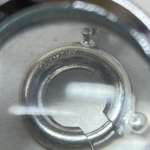 Vintage Karu Arke Floral Bracelet & Earrings Set Silver Tone Blue Rhinestones - Picture 5 of 12